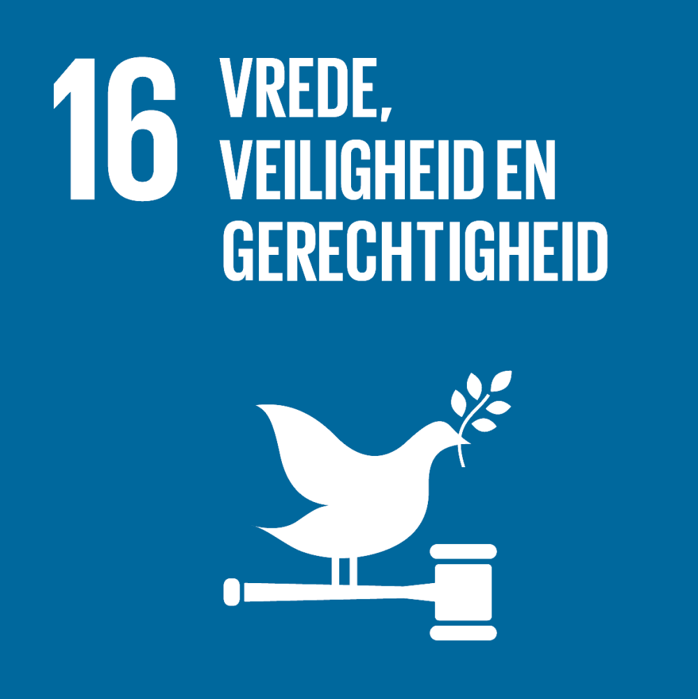 SDG 16: Vrede en gerechtigheid